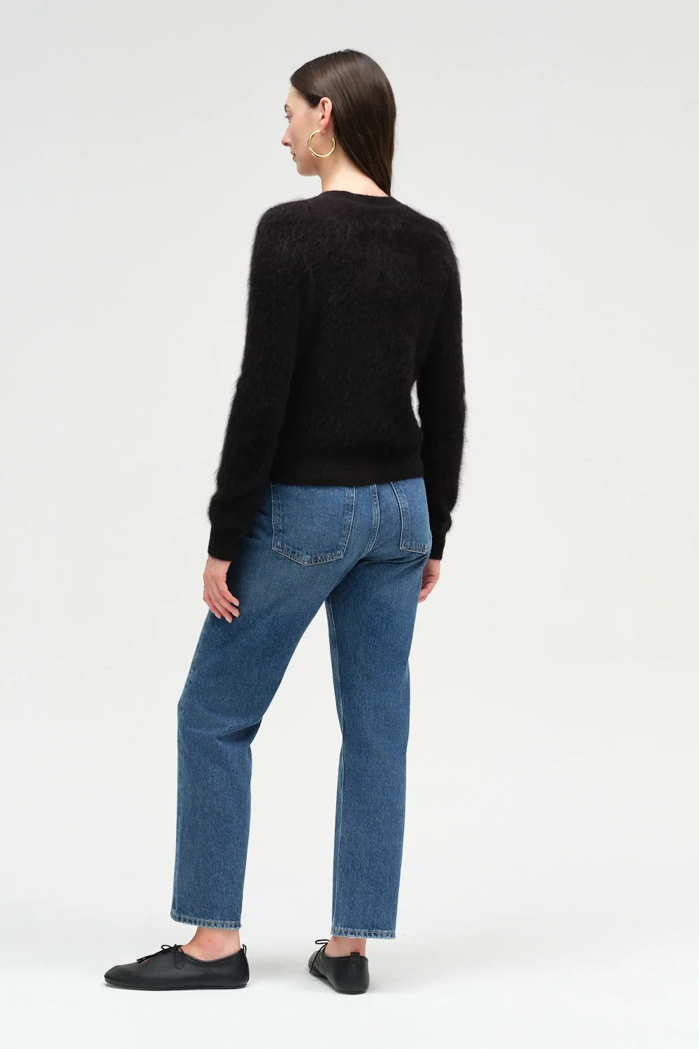 BRUSHED CASHMERE CARDIGAN