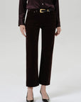 Palma straight in brown corduroy