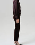 Palma straight in brown corduroy