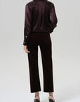 Palma straight in brown corduroy