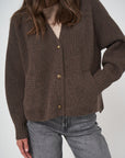 Rib Knit Button Up Cardigan