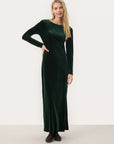 Dida Velvet Dress - Evergreen