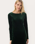 Dida Velvet Dress - Evergreen