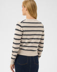 Noelani Cardigan - Navy Stripe
