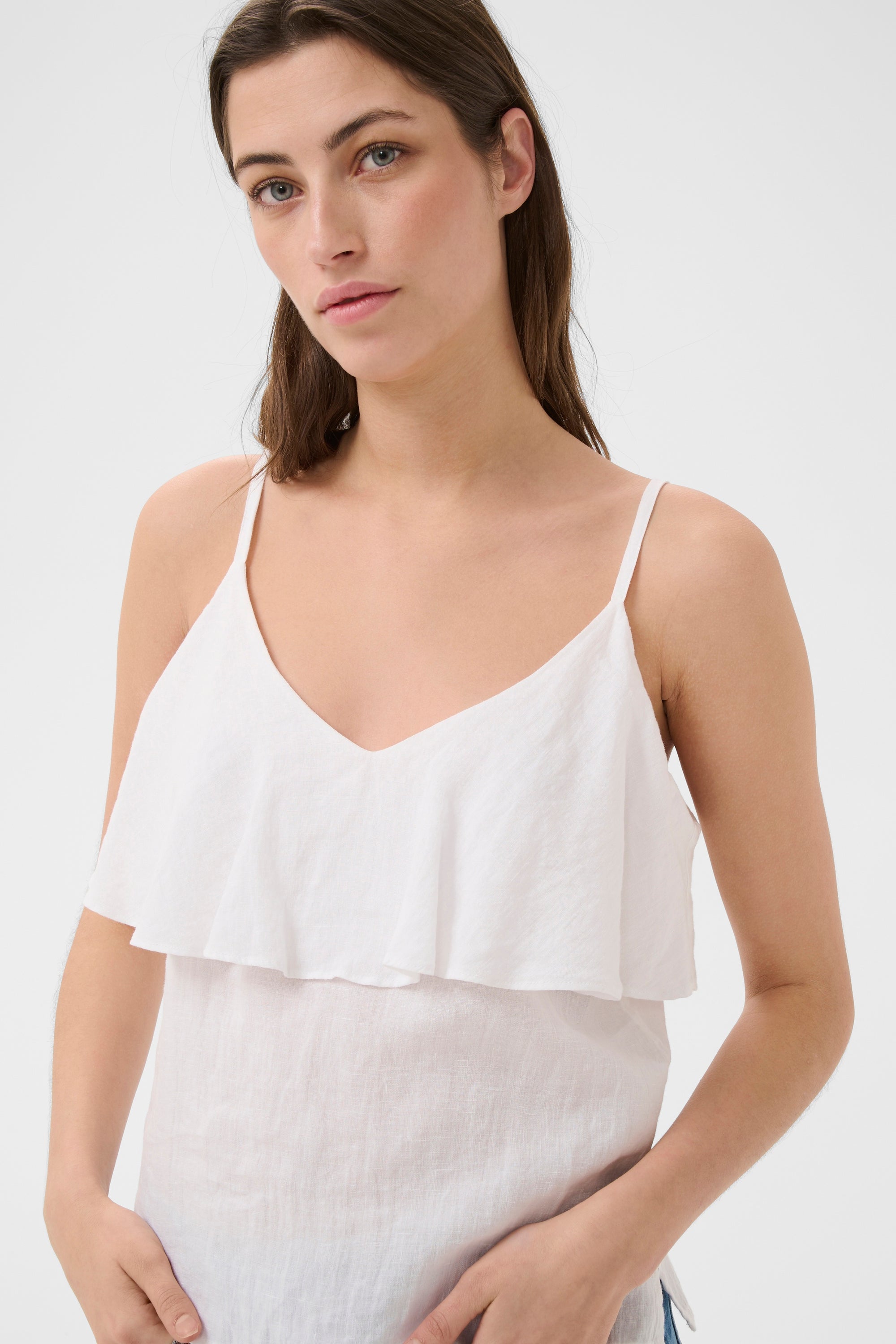 Brigita LinenTop - White