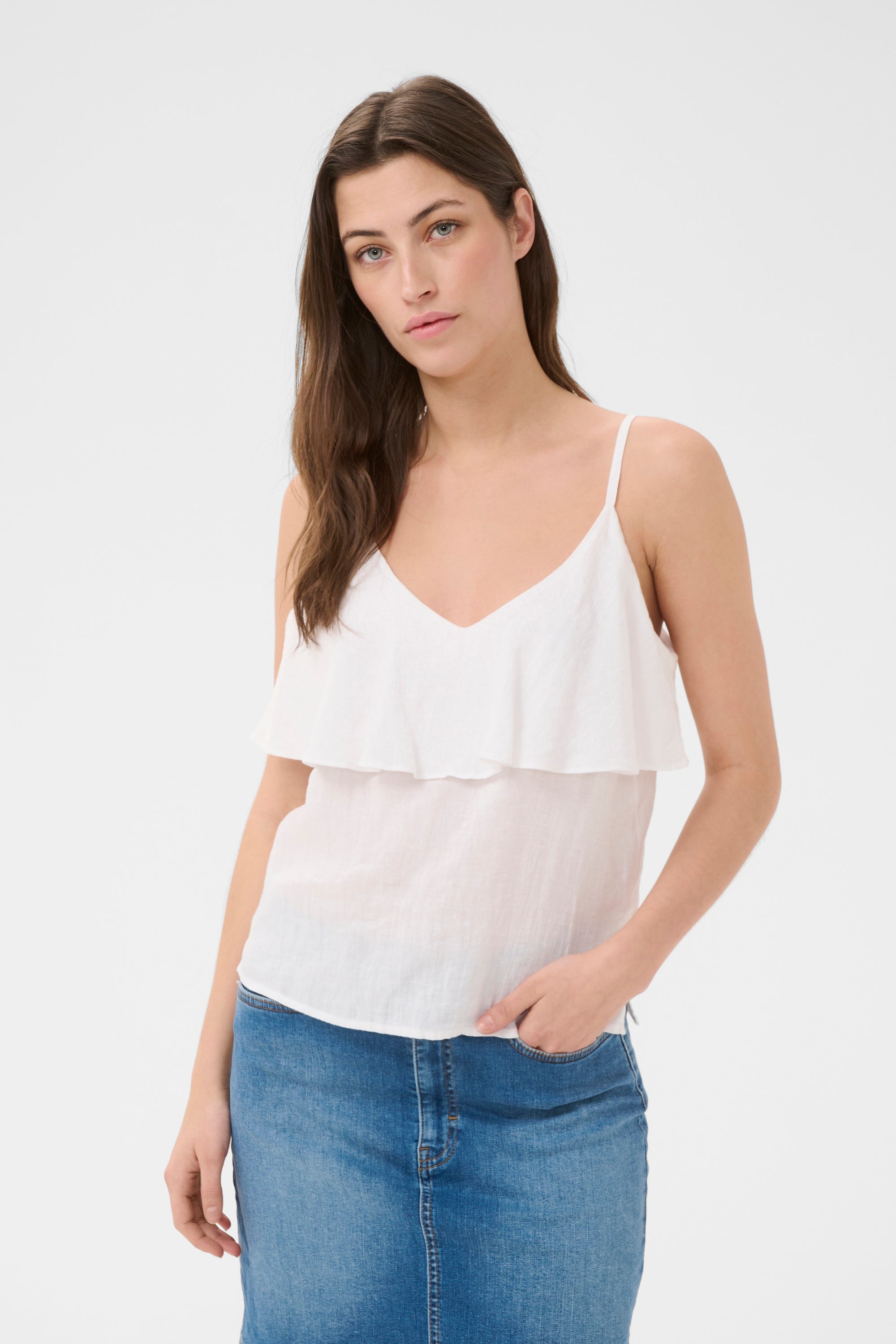 Brigita LinenTop - White