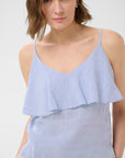Brigita LinenTop - Blue