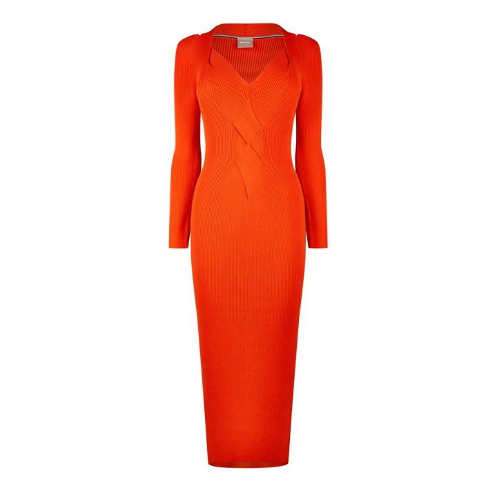 Famelina Dress - Bright Orange