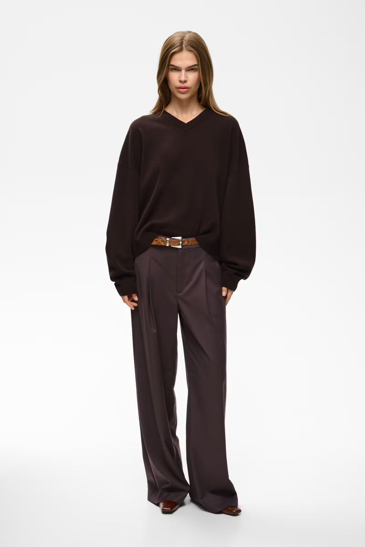 Manzi V Pullover - Ganache