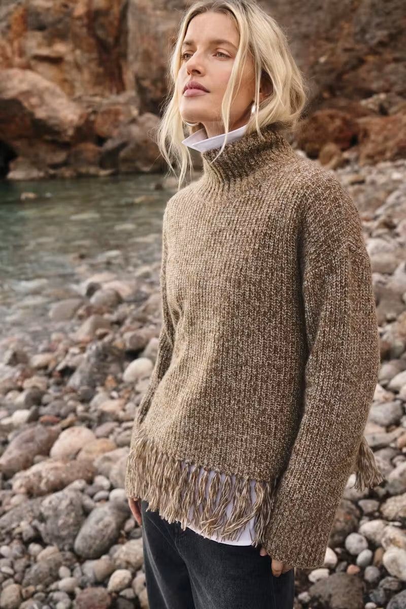 Cimina Pullover - Brown Mouline