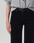 lyra wide leg crop in corduroy