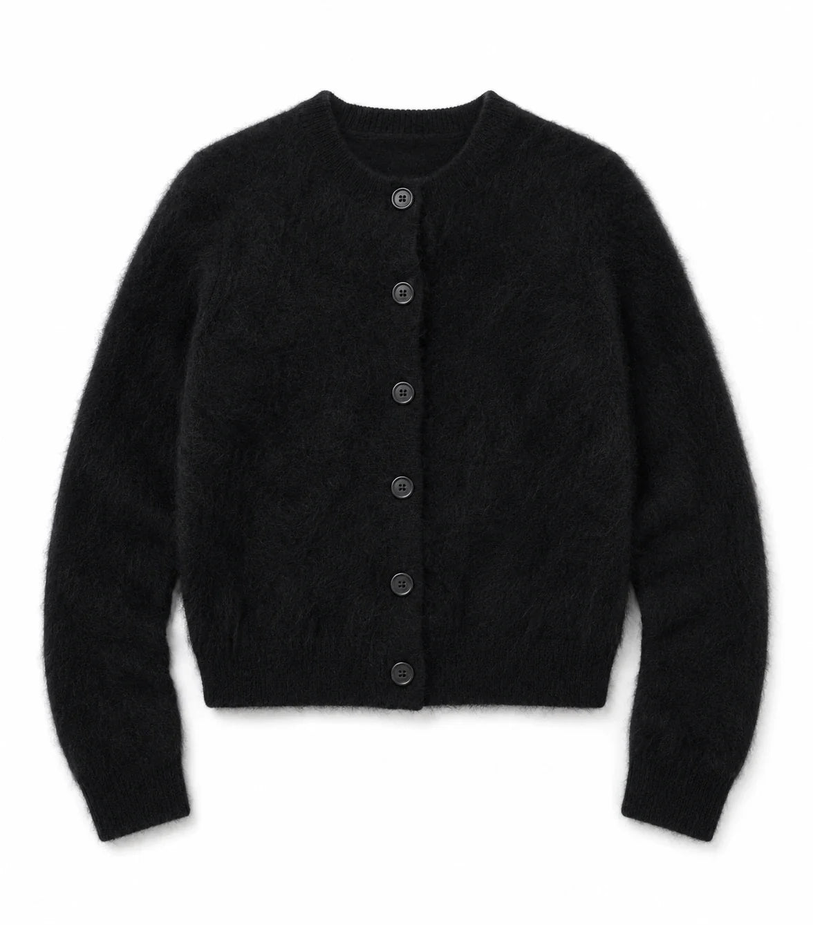 BRUSHED CASHMERE CARDIGAN