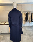 Eva Cashmere Blend Classic Coat - Navy