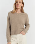 Pure Cashmere V Neck - OATMEAL