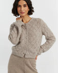 Fluffy Diamond Cardigan