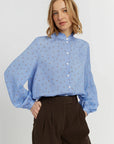 Star Print Shirt - Blue
