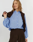 Star Print Shirt - Blue