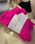 Cashmere Blend Socks - HOT PINK