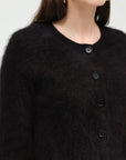 BRUSHED CASHMERE CARDIGAN