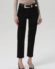 caia straight in plush black
