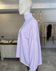 Funnel Neck Sweater - LILAC -ONE SIZE