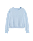 Brushed Cashmere Sweater - BLUE