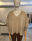 London Cashmere/Wool V Neck - Alder ONE SIZE