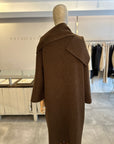 Cocoon Scarf Coat  - Cocoa ONE SIZE