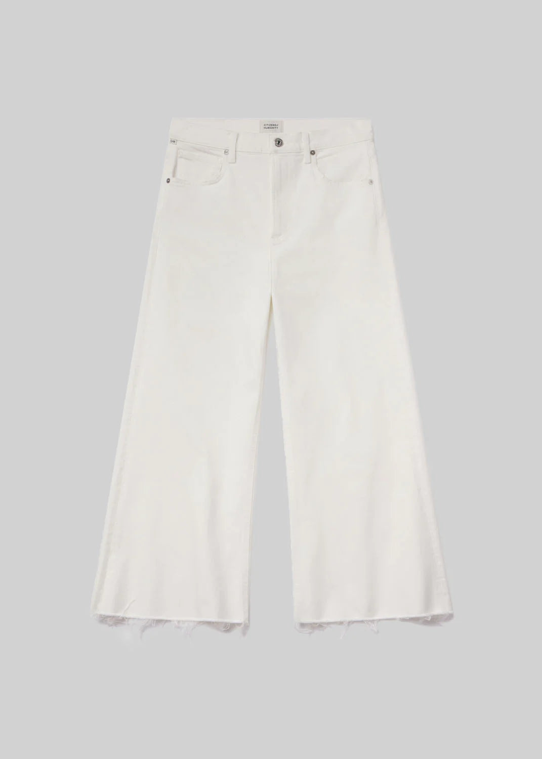 Lyra Wide Leg Crop in Soft White
