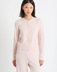 Crew Cardigan - PINK MEL