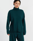 Relaxed Roll Neck - Forest