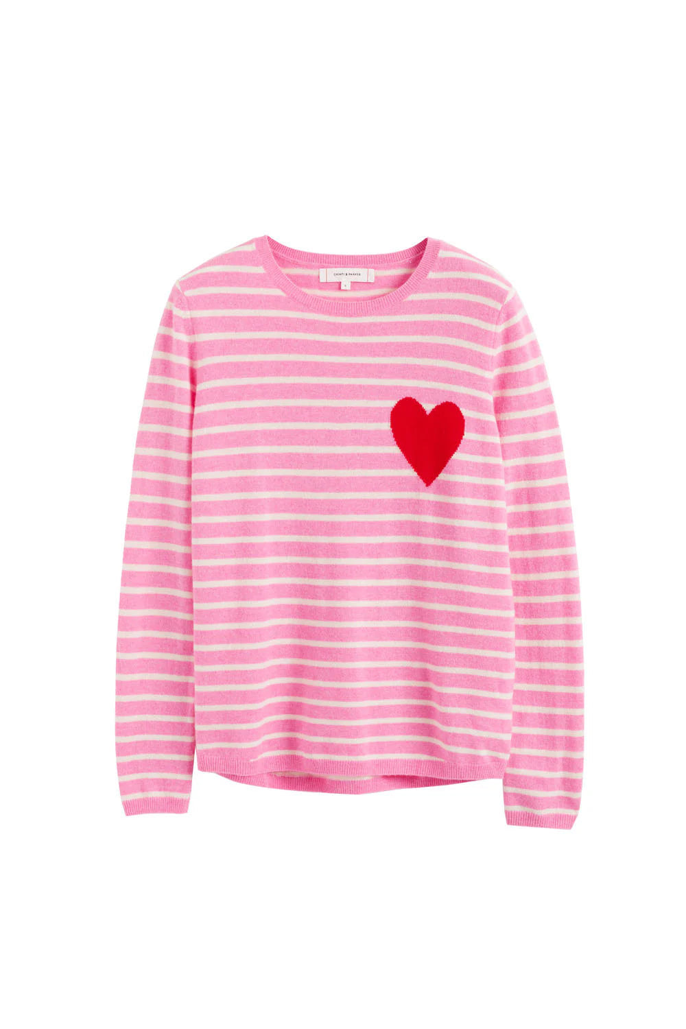 Breton Heart Sweater - Pink