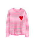 Breton Heart Sweater - Pink