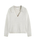 Pure Cashmere Summer Collared Sweater - TAUPE