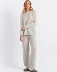 Pure Cashmere Wide Leg - Taupe