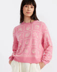 La Mer Printed Sweater - PUNCH PINK