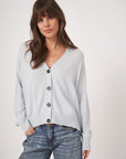 Cashmere Boxy Cardigan - Wave