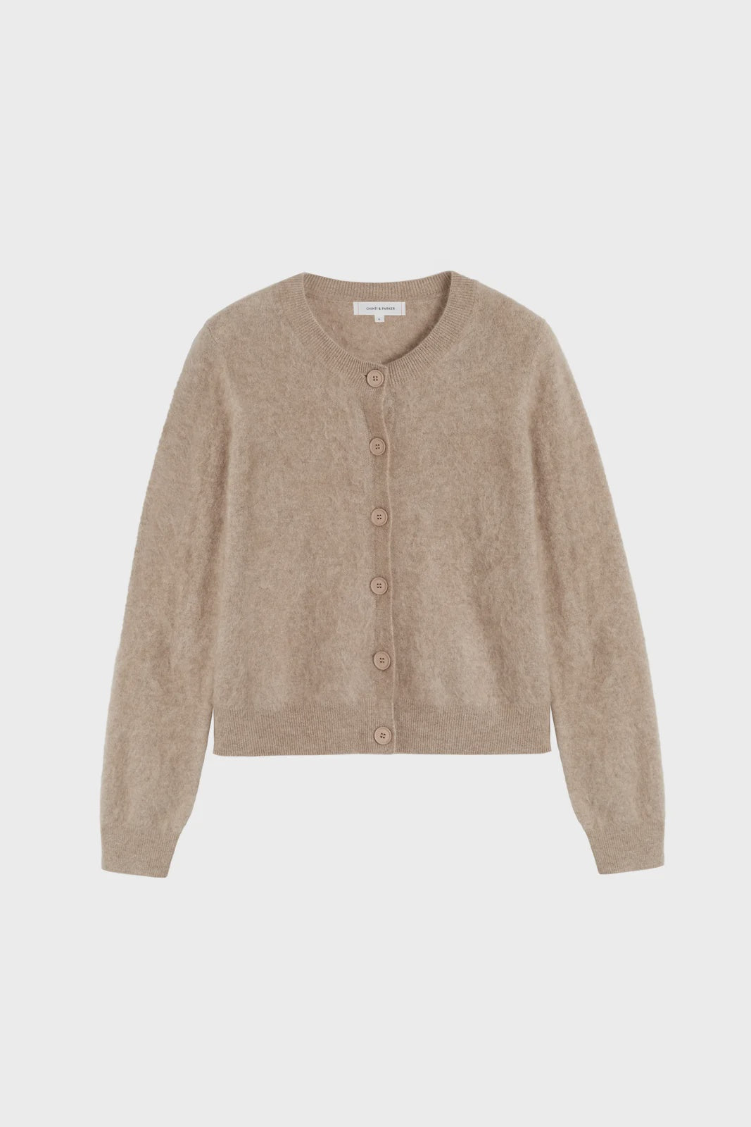 Brushed Cashmere Cardigan - Warm Oatmeal