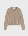 Brushed Cashmere Cardigan - Warm Oatmeal