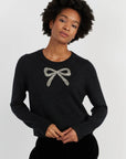 Embellished Bow Sweater