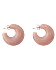 Moon Earring - Blush Marble