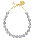 Organic Grey Pearl Necklace