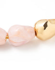 Rose Marble & Pearl Necklace
