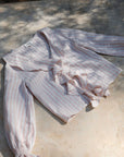 Ophelia Ruffled Blouse - Striped Rose