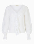 Ophelia Ruffled Blouse - White