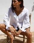 Ophelia Ruffled Blouse - White