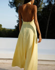 Isi Halterneck Maxi - Yellow