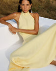 Isi Halterneck Maxi - Yellow