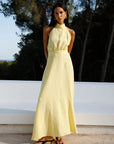 Isi Halterneck Maxi - Yellow
