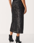 Teffani Sequin Skirt - Black